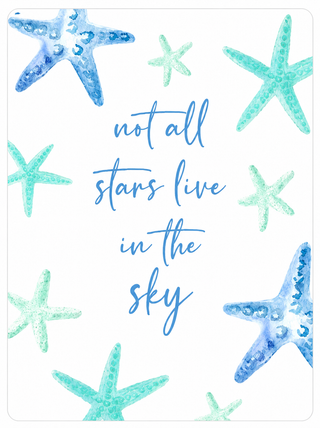 Not All the Stars Magnetic Keepsake Card #HPM-STARFISH