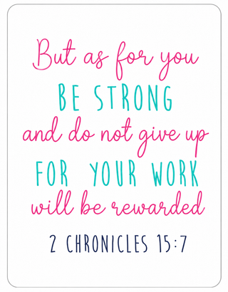 Be Strong Keepsake Necklace Card #HPM-STRONG