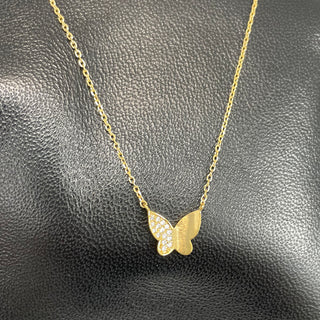 Gold Butterfly Necklace #EN858G-BTFLY
