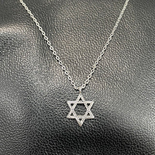 Silver Star of David Necklace #ENS-STAR-DAVID