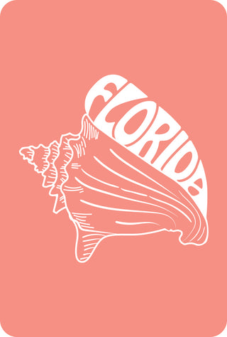 Florida Conch Magnetic Keepsake Card #HPM-FLCONCH
