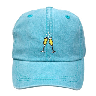 Champagne Embroidered Hat Celebration Baseball Cap Unisex #M190VL-AQ-CHAMP