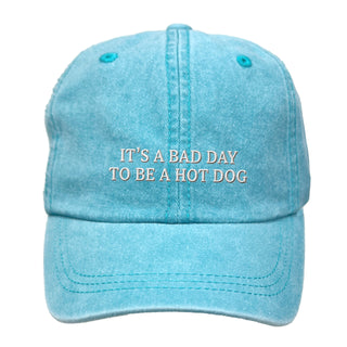 Bad Day to Be a Hot Dog Funny Embroidered Baseball Game Day Hat #M190-HD25