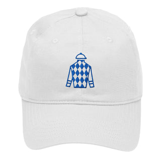 Jockey Jersey Cap Vintage Horse Racing Hat for Derby Fans #M190-JJ-WHT