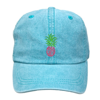 Pink Pineapple Baseball Cap for Beach Vacations Lake Days and Summer Fun #M190VL-PINE