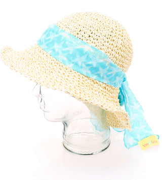 Hobo Straw Hat with Bow Hatband Women's Beach Sun Hat #H219-M115