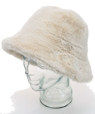 Women’s Super Soft Faux Fur Bucket Hat | Winter Fashion #HFUR114