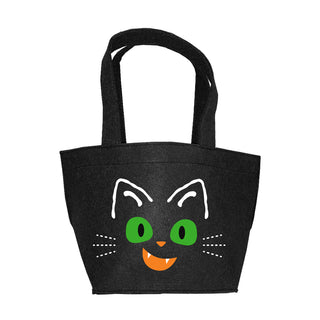 Black Cat Felt Treat Bucket #M959-BLK-CAT24