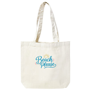 Beach Please 14" Canvas Tote #HPT2515-BP