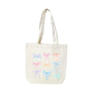 Darling Bows Canvas Tote Shopping Bag #HPT2515-DARBOW