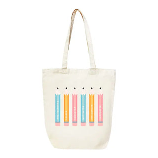 Teacher Pencil Tote Bag Inspirational Educator Gift School Canvas Bag #HPT2515-PENC24