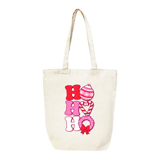 Ho Ho Ho Large Canvas Tote #HPT2518-HOHO