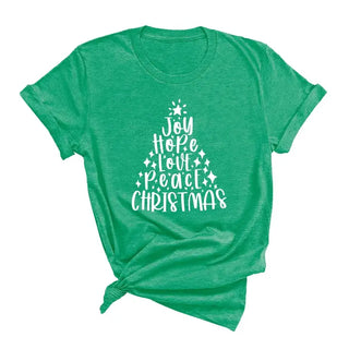 Joy Hope Love Peace Christmas Christian Inspirational T-Shirt #HPTS-HOPE