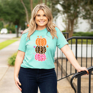Tripe Pumpkins T Shirt Fall Graphic Tee - SPECIAL #HPTS43-PUM23