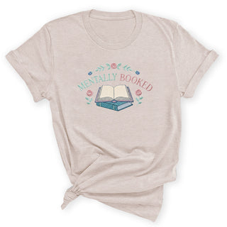 Mentally Booked T-Shirt, Women's Bookish Shirt #HPTS-BOOKED