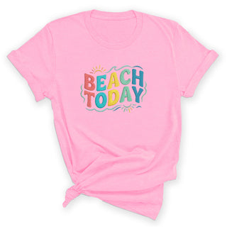 Beach Today T-Shirt, Women's Coastal Vacation Shirt #HPTS-BTODAY