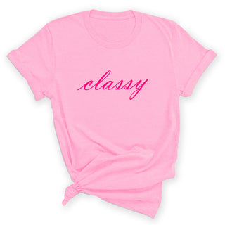 Classy Women's Graphic T-Shirt Sassy Statement Tee #HPTS43-CLASSY26