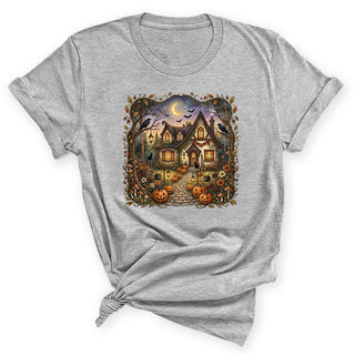 Halloween House T Shirt Fall Graphic Tee #HPTS43-HWHOUSE