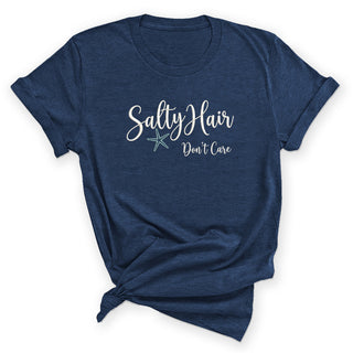 Salty Hair Don't Care T-Shirt, Beach Racerback, Summer Vacation Top #HPTS43-SALTYH2