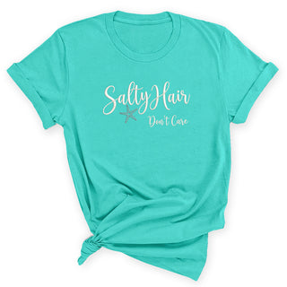 Salty Hair Don't Care T-Shirt, Beach Racerback, Summer Vacation Top #HPTS43-SALTYH2