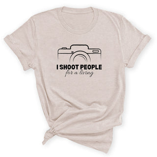 Funny Photographer Tank, I Shoot People T-Shirt, Camera Gift #HPTS43-SHOOT
