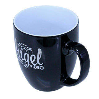 Custom Logo Large Black 16oz Coffee Mug #LMG6K-CUSTOM