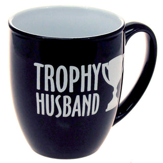 Trophy Husband - Large Black 16oz Coffee Mug #LMG6K-TROPHY