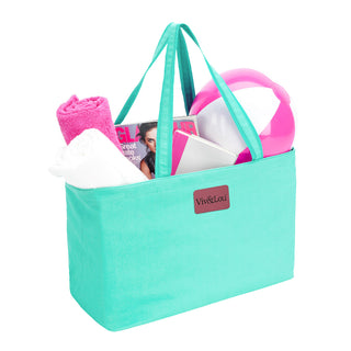 Viv&Lou® Large Mint Ultimate Tote Oversized Travel Beach Weekender Carryall #M105VL-MINT-P207