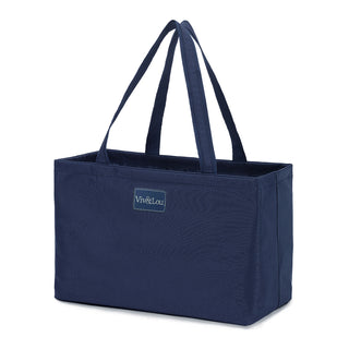 Viv&Lou® Large Navy Ultimate Tote Oversized Travel Beach Weekender Carryall #M105VL-NAVY-VL209