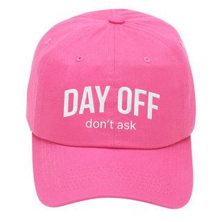 Day Off Don't Ask Embroidered Cotton Baseball Cap Funny Adjustable Hat #M190-DAYOFF