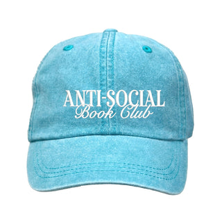 Anti Social Book Club Hat Embroidered Reader Baseball Cap Unisex #M190VL-ANTISOC
