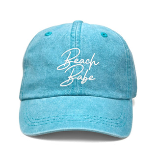 Beach Babe Embroidered Hat Coastal Baseball Cap for Women Summer #M190VL-BBABE