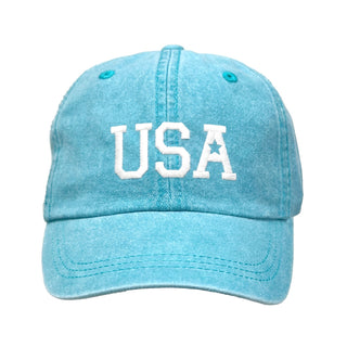USA Embroidered Baseball Cap Patriotic Cotton Hat for Women and Men #M190VL-USA