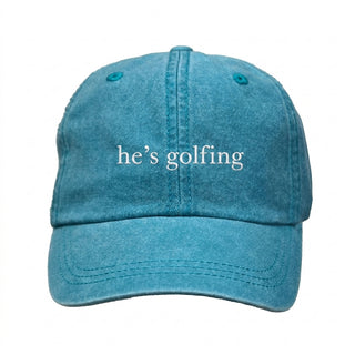 He's Golfing Cap #M190VL-AQ-HG