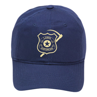 Lawn Enforcer Funny Gardening Hat Embroidered Baseball Cap Gift #M190VL-NAVY-LAWN