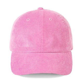 Pink Corduroy Baseball Cap - Blank #M193VL-PKCORD