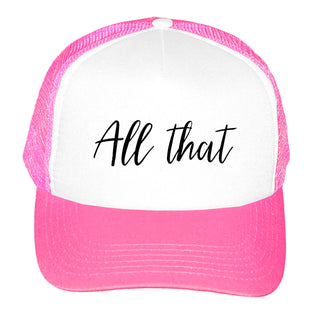 All That Mesh Trucker Cap #M197-ALLTHAT