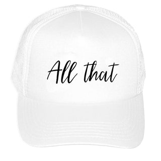 All That Mesh Trucker Cap #M197-ALLTHAT