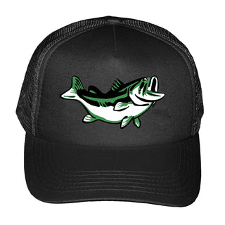 Bass Fishing Mesh Trucker Cap #M197-BASS