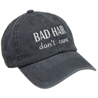 Bad Hair Don't Care Gray Washed Cap #M21682-BADHAIR-GY