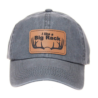 I like a Big Rack - Vintage Washed Gray Cap #L197P102GY-RACK