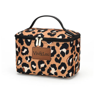 Viv&Lou® Large Leopard Cosmetic Bag #M260-LPRD23-VLN