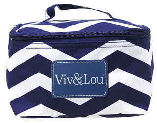 Viv&Lou® Navy-White Mini Cosmetic Bag #M303ZZ-NAVY-VLU