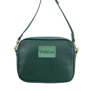 Viv&Lou® Brand Green Crossbody Purse #M707-EMER-VL108