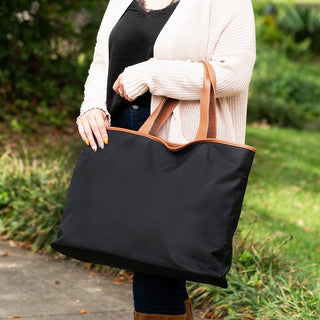Black Nylon Ally Tote - BLANK #M731VL-BLK