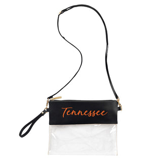 Tennessee Black Clear Purse #M735VL-BLK-SCPTTN