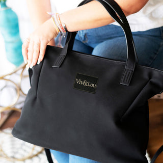 Viv&Lou® Brand Black Purse Crossbody Everyday Shoulder Handbag #M851-BLK-VL206