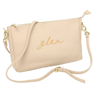Glam Embroidered Hadley Purse #M879VL-TAN-GLAM