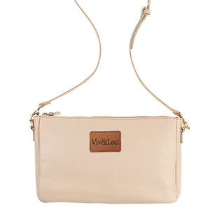 Viv&Lou® Brand Patch Tan Hadley Purse #M879-TAN-VL102