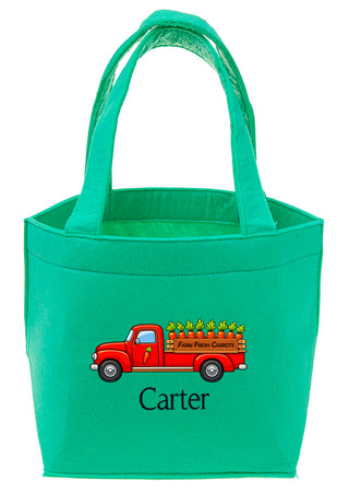 Easter Truck - Personalized Felt Easter Tote #M959VL-TRUCK-P